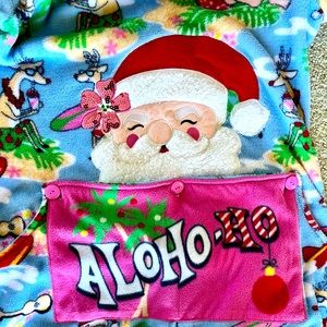 Women’s Secret Treasures Christmas Onesie ALOHO-HO Santa Zip Front Small 4-6